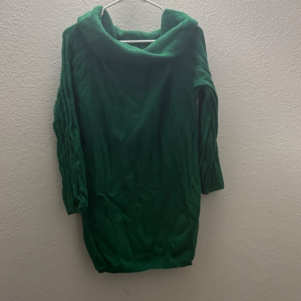 SHEIN Green Sweater Cardigan